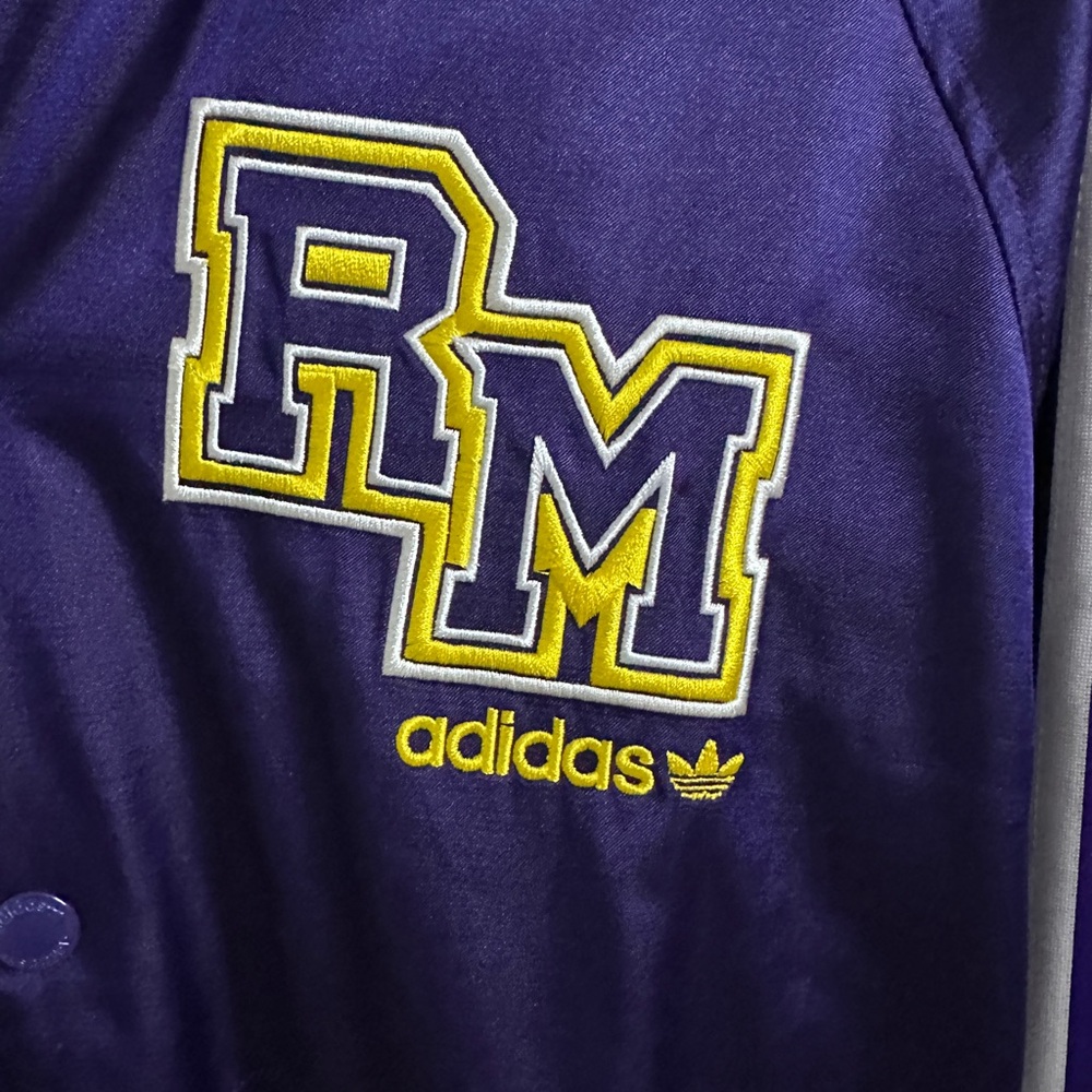 Adidas Originals 💛💜 Real Madrid Varsity Bomber Jacket